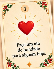 Carta de missão: faça um ato de bondade